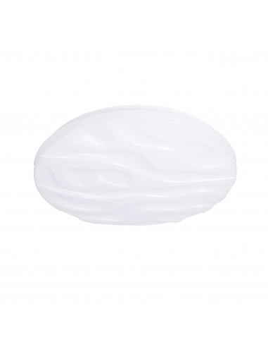 CANDELLUX Nevada lampa sufitowa plafon biały 24w led 38,5 cm klosz biały efect sky 13-11336