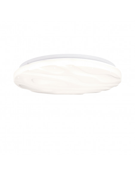 CANDELLUX Nevada lampa sufitowa plafon biały 24w led 38,5 cm klosz biały efect sky 13-11336