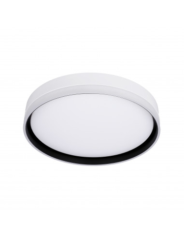 CANDELLUX Florida lampa sufitowa plafon biały+czarny 24w led 39 cm klosz biały 13-11305