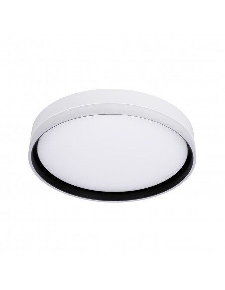 CANDELLUX Florida lampa sufitowa plafon biały+czarny 24w led 39 cm klosz biały 13-11305