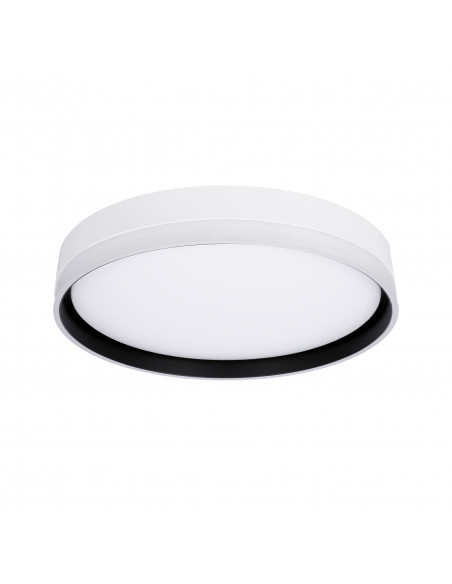 CANDELLUX Florida lampa sufitowa plafon biały+czarny 24w led 39 cm klosz biały 13-11305