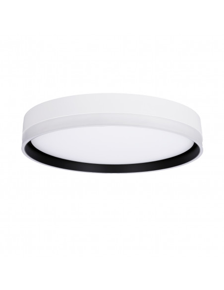 CANDELLUX Florida lampa sufitowa plafon biały+czarny 24w led 39 cm klosz biały 13-11305