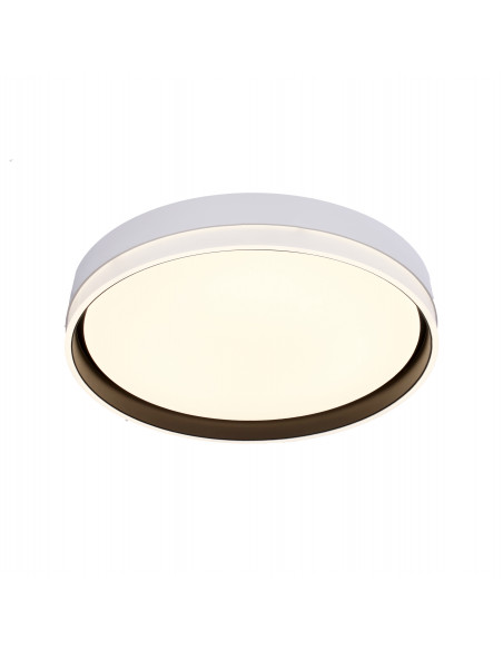 CANDELLUX Florida lampa sufitowa plafon biały+czarny 24w led 39 cm klosz biały 13-11305