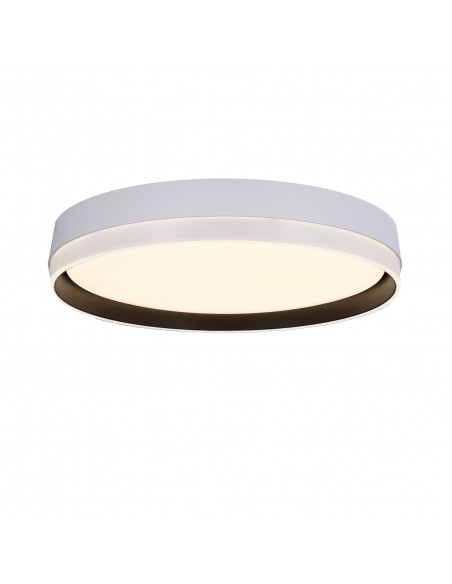CANDELLUX Florida lampa sufitowa plafon biały+czarny 24w led 39 cm klosz biały 13-11305