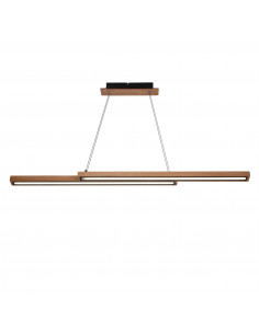 CANDELLUX SENTO LAMPA WISZĄCA DREWNIANY 19W LED 4000K MASKOWNICA CZARNY 31-11626