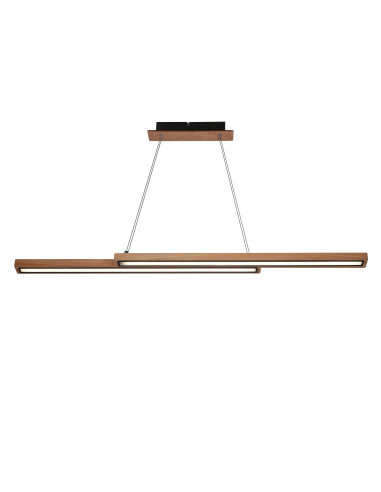 CANDELLUX SENTO LAMPA WISZĄCA DREWNIANY 19W LED 4000K MASKOWNICA CZARNY 31-11626