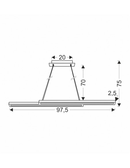 CANDELLUX SENTO LAMPA WISZĄCA DREWNIANY 19W LED 4000K MASKOWNICA CZARNY 31-11626