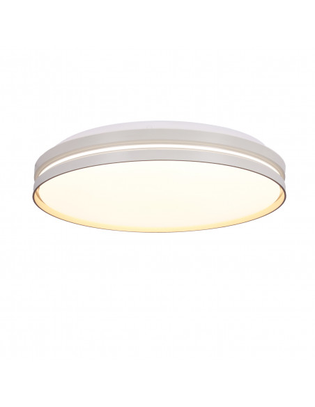 CANDELLUX MONTANA LAMPA SUFITOWA PLAFON BIAŁY+ZŁOTY 24W LED 40 CM KLOSZ BIAŁY 14-11312