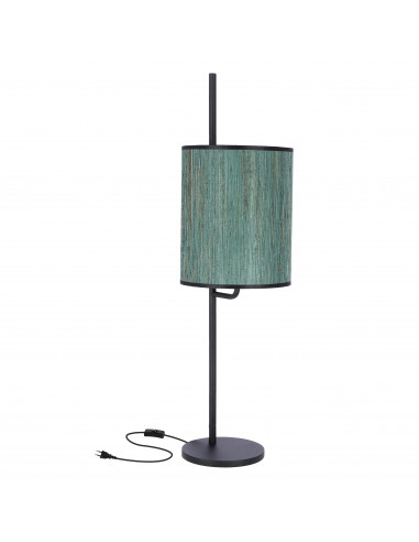 CANDELLUX BENDI LAMPA STOŁOWA CZARNY 1X40W E27 ABAŻUR ZIELONY 41-25289