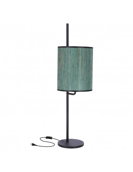 CANDELLUX BENDI LAMPA STOŁOWA CZARNY 1X40W E27 ABAŻUR ZIELONY 41-25289