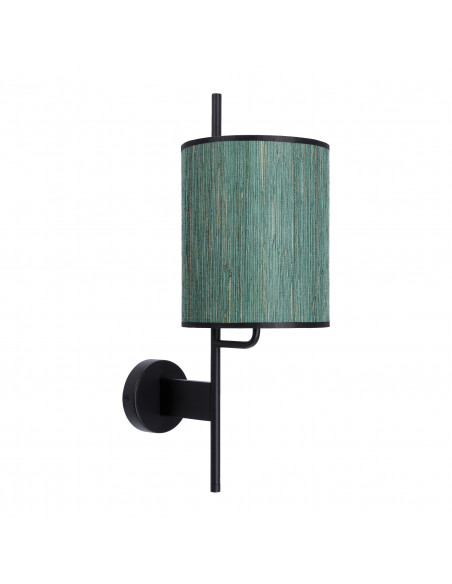 CANDELLUX BENDI LAMPA KINKIET CZARNY 1X40W E27 ABAŻUR ZIELONY 21-25296