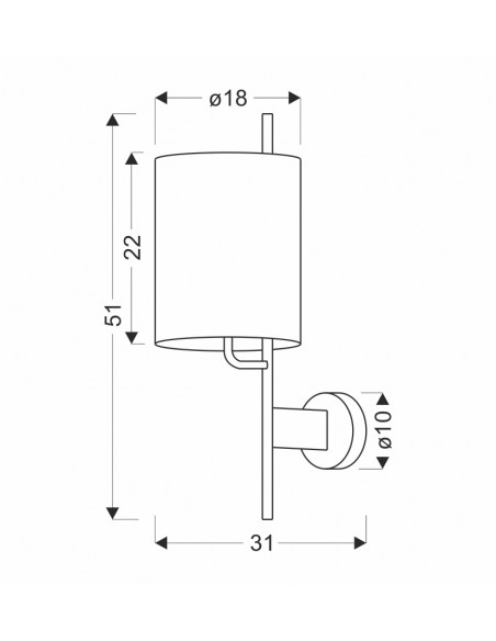 CANDELLUX BENDI LAMPA KINKIET CZARNY 1X40W E27 ABAŻUR ZIELONY 21-25296