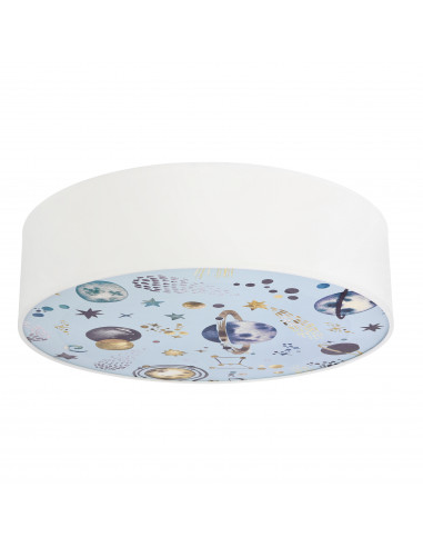 CANDELLUX KIDDY lampa sufitowa 38 cm biały 2x40W E27 abażur biały 31-38852
