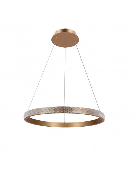 CANDELLUX Hashim lampa wisząca 60cm złoty 34W LED kryształki bezbarwne 31-28440