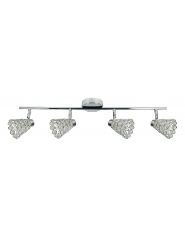 CANDELLUX GLOSSY LISTWA 4X40W G9 CHROM 94-00477