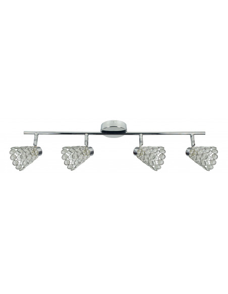 CANDELLUX GLOSSY LISTWA 4X40W G9 CHROM 94-00477