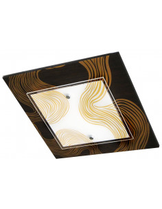 CANDELLUX MORENA PLAFON 2X60W E27 40X40X8 CHMURKI CZARNY 10-39654