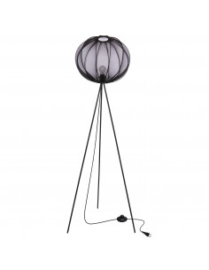 CANDELLUX MELLOW lampa podłogowa czarny 1x40W E27 abażur mist 52 czarny kula 51-41944