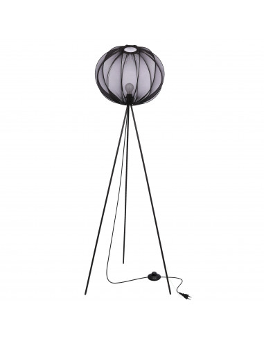 CANDELLUX MELLOW lampa podłogowa czarny 1x40W E27 abażur mist 52 czarny kula 51-41944
