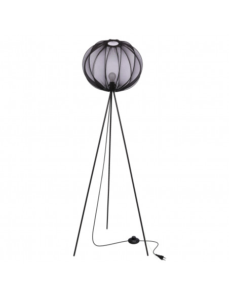 CANDELLUX MELLOW lampa podłogowa czarny 1x40W E27 abażur mist 52 czarny kula 51-41944