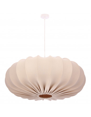 CANDELLUX CAFEE' lampa wisz¹ca 66cm bia³y 1x40W E27 aba¿ur frappe 31-39231