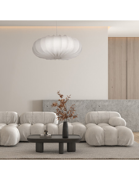 CANDELLUX CAFEE' lampa wisz¹ca 66cm bia³y 1x40W E27 aba¿ur latte 31-39224