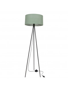 CANDELLUX SHANTI lampa pod³ogowa czarny 1x40W E27 aba¿ur miêtowy 51-38753