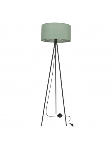 CANDELLUX SHANTI lampa pod³ogowa czarny 1x40W E27 aba¿ur miêtowy 51-38753