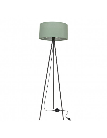 CANDELLUX SHANTI lampa pod³ogowa czarny 1x40W E27 aba¿ur miêtowy 51-38753