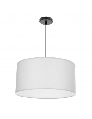 CANDELLUX SHANTI lampa wisz¹ca czarny 1x40W E27 aba¿ur szary 31-38678