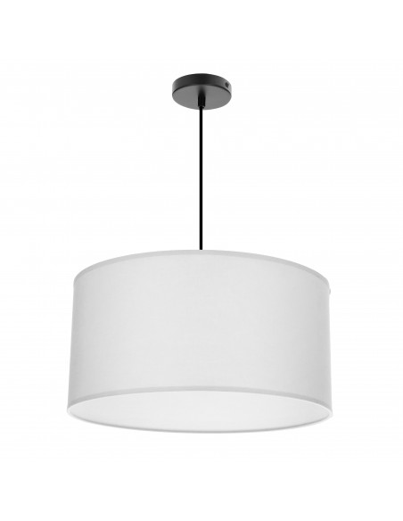 CANDELLUX SHANTI lampa wisz¹ca czarny 1x40W E27 aba¿ur szary 31-38678