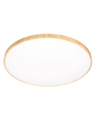 CANDELLUX TENS lampa sufitowa plafon drew. 48W LED 3000/4000/6000K 59cm klosz biały, pilot 16-33949