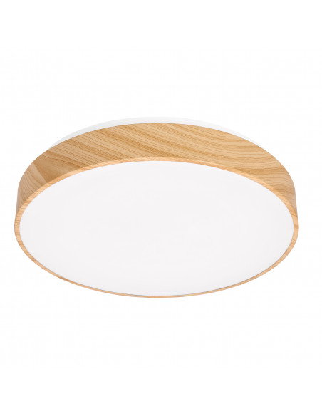 CANDELLUX FIGARO lampa sufitowa plafon drew. 24W LED 3000/4500/6000K 38cm kl. biały, pilot 14-33956