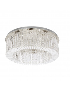 CANDELLUX MARANGA lampa sufitowa plafon chromowy 10x10W E14 kryształy bezbarwne 18-33338