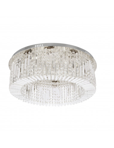 CANDELLUX MARANGA lampa sufitowa plafon chromowy 10x10W E14 kryształy bezbarwne 18-33338