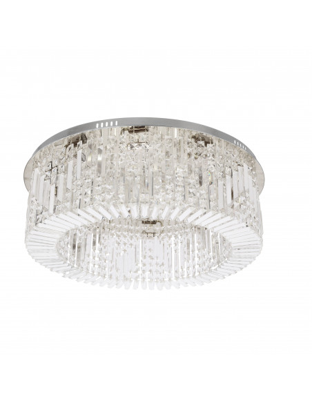 CANDELLUX MARANGA lampa sufitowa plafon chromowy 10x10W E14 kryształy bezbarwne 18-33338