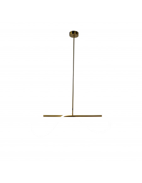 CANDELLUX SUPREME lampa wiszaca 100cm złoty 22W LED 3000K biały 31-35615