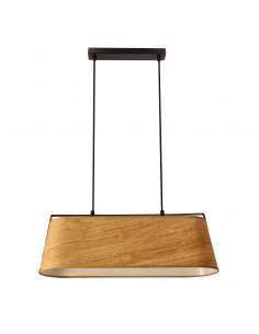 CANDELLUX Milbury lampa sufitowa czarny 2x40W E27 abażur żółty 32-38289