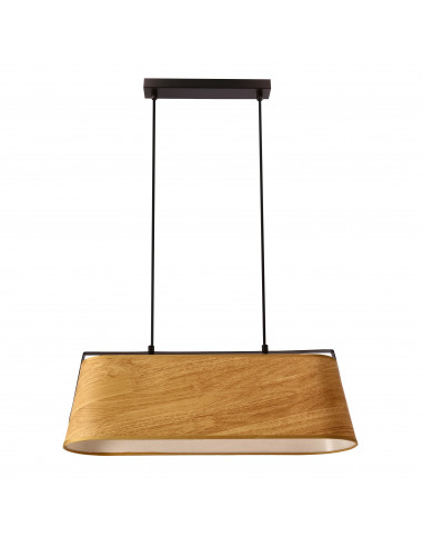 CANDELLUX Milbury lampa sufitowa czarny 2x40W E27 abażur żółty 32-38289