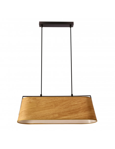 CANDELLUX Milbury lampa sufitowa czarny 2x40W E27 abażur żółty 32-38289
