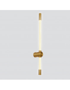 CANDELLUX BATUTA 2 lampa kinkiet patyna 14W LED 3000K klosz biały 21-35721
