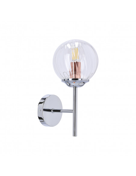 CANDELLUX BEST LAMPA KINKIET 1X40W E14 CHROM+MIEDŹ 21-67234