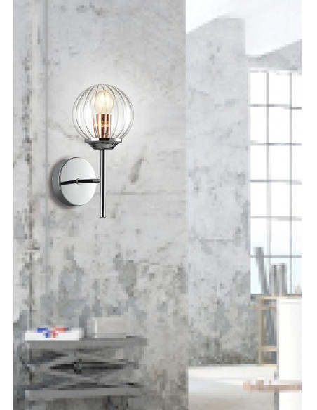 CANDELLUX BEST LAMPA KINKIET 1X40W E14 CHROM+MIEDŹ 21-67234