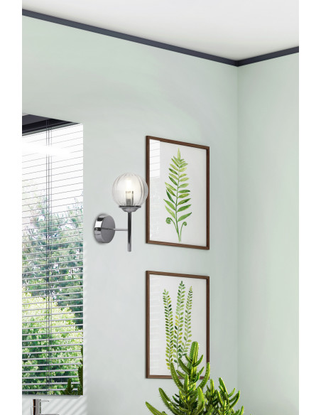 CANDELLUX BEST LAMPA KINKIET 1X40W E14 CHROM+MIEDŹ 21-67234