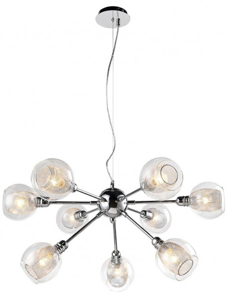 CANDELLUX DIXI LAMPA WISZĄCA 9X40W E14 CHROM 39-65018