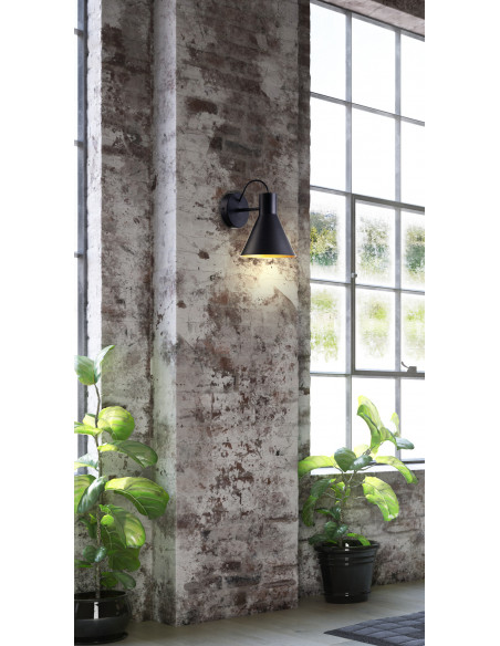 CANDELLUX MORE LAMPA KINKIET 1X40W E27 CZARNY MATOWY 21-71149