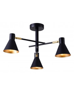 CANDELLUX LESS LAMPA WISZĄCA 3X40W E14 CZARNY MATOWY 33-70975