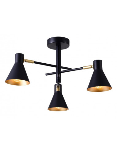 CANDELLUX LESS LAMPA WISZĄCA 3X40W E14 CZARNY MATOWY 33-70975