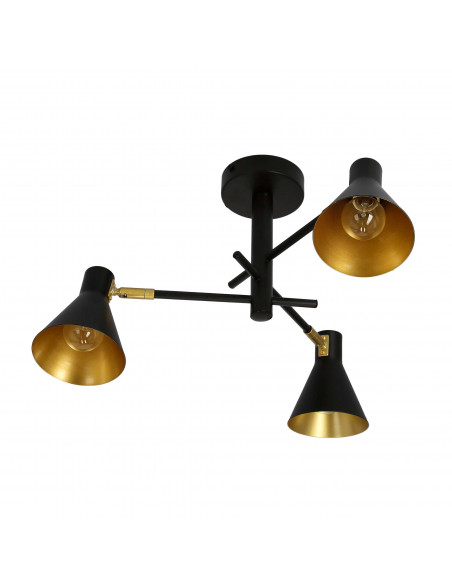 CANDELLUX LESS LAMPA WISZĄCA 3X40W E14 CZARNY MATOWY 33-70975