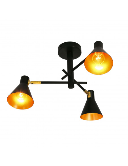 CANDELLUX LESS LAMPA WISZĄCA 3X40W E14 CZARNY MATOWY 33-70975